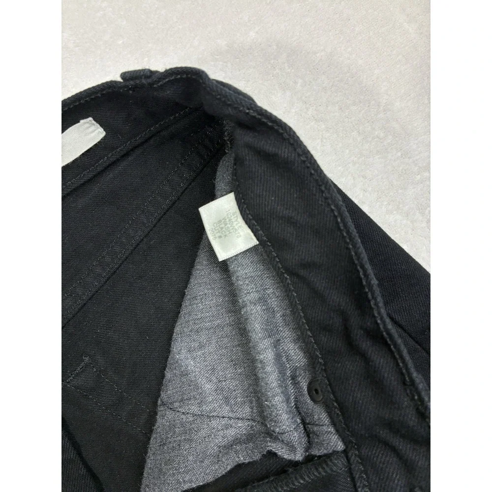 Nili Lotan || Archer Jeans High Waist Straight Taper in Black Size 26